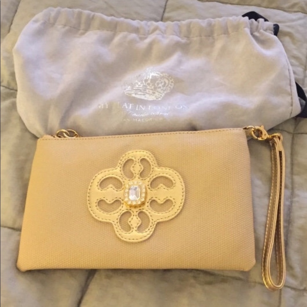 My Flat in London Brighton Gold Wristlet